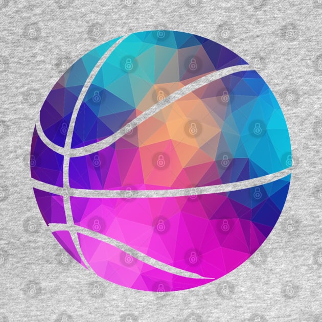 Basketball Colorful Art Gift by Shariss